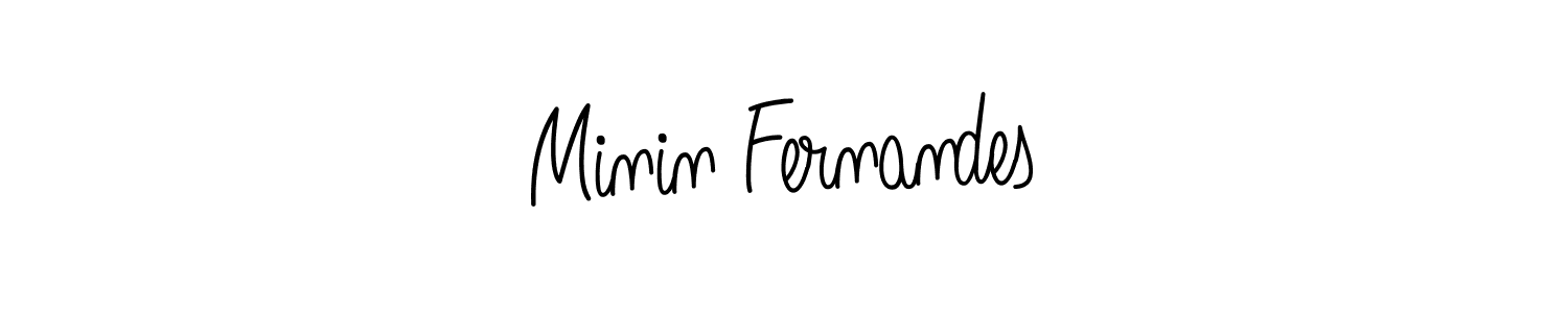 Create a beautiful signature design for name Minin Fernandes. With this signature (Angelique-Rose-font-FFP) fonts, you can make a handwritten signature for free. Minin Fernandes signature style 5 images and pictures png