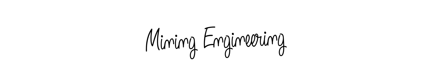 Use a signature maker to create a handwritten signature online. With this signature software, you can design (Angelique-Rose-font-FFP) your own signature for name Mining Engineering. Mining Engineering signature style 5 images and pictures png