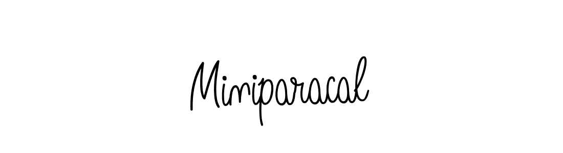 You should practise on your own different ways (Angelique-Rose-font-FFP) to write your name (Miniparacal) in signature. don't let someone else do it for you. Miniparacal signature style 5 images and pictures png