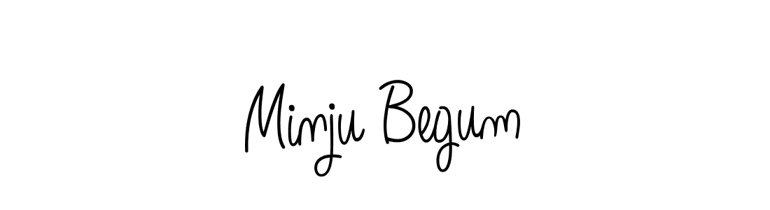 How to make Minju Begum signature? Angelique-Rose-font-FFP is a professional autograph style. Create handwritten signature for Minju Begum name. Minju Begum signature style 5 images and pictures png