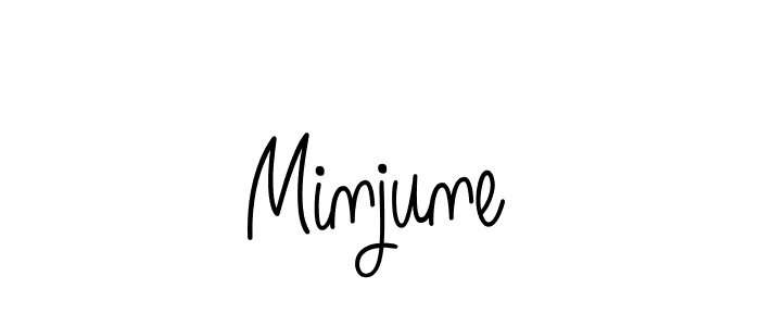 Make a beautiful signature design for name Minjune. Use this online signature maker to create a handwritten signature for free. Minjune signature style 5 images and pictures png