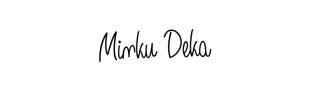 Make a short Minku Deka signature style. Manage your documents anywhere anytime using Angelique-Rose-font-FFP. Create and add eSignatures, submit forms, share and send files easily. Minku Deka signature style 5 images and pictures png