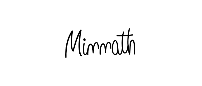 How to Draw Minnath signature style? Angelique-Rose-font-FFP is a latest design signature styles for name Minnath. Minnath signature style 5 images and pictures png