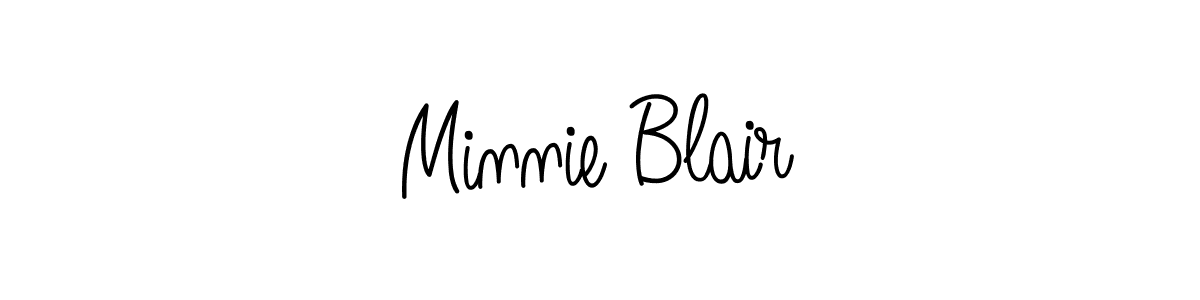 Best and Professional Signature Style for Minnie Blair. Angelique-Rose-font-FFP Best Signature Style Collection. Minnie Blair signature style 5 images and pictures png