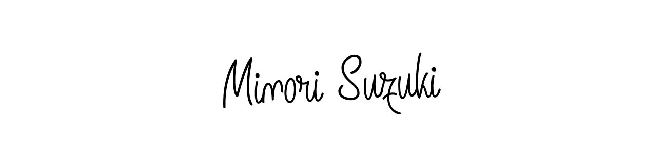 How to make Minori Suzuki signature? Angelique-Rose-font-FFP is a professional autograph style. Create handwritten signature for Minori Suzuki name. Minori Suzuki signature style 5 images and pictures png