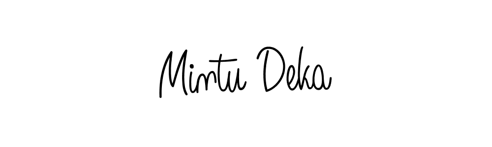 Similarly Angelique-Rose-font-FFP is the best handwritten signature design. Signature creator online .You can use it as an online autograph creator for name Mintu Deka. Mintu Deka signature style 5 images and pictures png