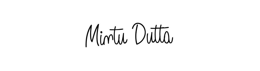 How to make Mintu Dutta name signature. Use Angelique-Rose-font-FFP style for creating short signs online. This is the latest handwritten sign. Mintu Dutta signature style 5 images and pictures png