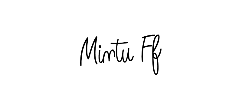 Also we have Mintu Ff name is the best signature style. Create professional handwritten signature collection using Angelique-Rose-font-FFP autograph style. Mintu Ff signature style 5 images and pictures png