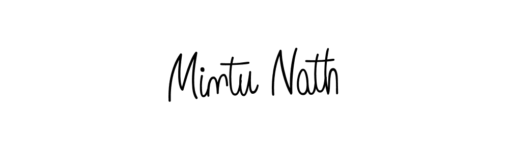 The best way (Angelique-Rose-font-FFP) to make a short signature is to pick only two or three words in your name. The name Mintu Nath include a total of six letters. For converting this name. Mintu Nath signature style 5 images and pictures png
