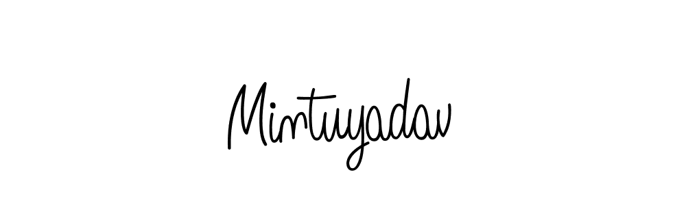 How to make Mintuyadav signature? Angelique-Rose-font-FFP is a professional autograph style. Create handwritten signature for Mintuyadav name. Mintuyadav signature style 5 images and pictures png