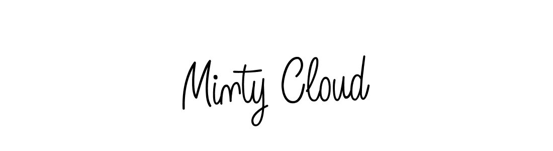 You should practise on your own different ways (Angelique-Rose-font-FFP) to write your name (Minty Cloud) in signature. don't let someone else do it for you. Minty Cloud signature style 5 images and pictures png
