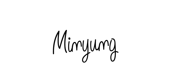 Angelique-Rose-font-FFP is a professional signature style that is perfect for those who want to add a touch of class to their signature. It is also a great choice for those who want to make their signature more unique. Get Minyung name to fancy signature for free. Minyung signature style 5 images and pictures png