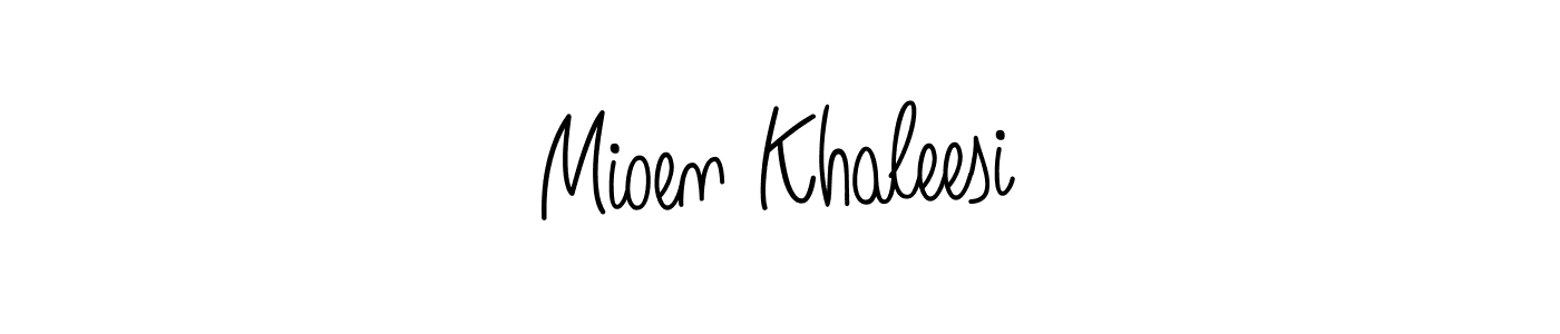 Create a beautiful signature design for name Mioen Khaleesi. With this signature (Angelique-Rose-font-FFP) fonts, you can make a handwritten signature for free. Mioen Khaleesi signature style 5 images and pictures png