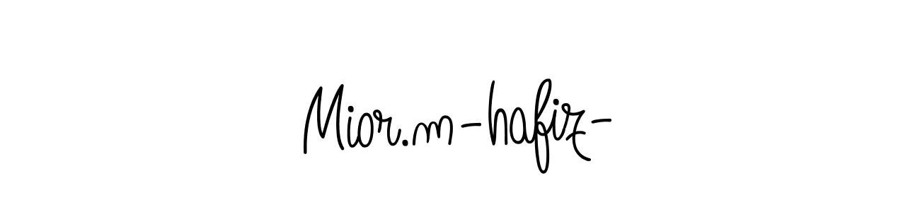 Also You can easily find your signature by using the search form. We will create Mior.m-hafiz- name handwritten signature images for you free of cost using Angelique-Rose-font-FFP sign style. Mior.m-hafiz- signature style 5 images and pictures png