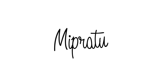Make a beautiful signature design for name Mipratu. With this signature (Angelique-Rose-font-FFP) style, you can create a handwritten signature for free. Mipratu signature style 5 images and pictures png