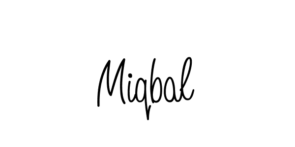 Create a beautiful signature design for name Miqbal. With this signature (Angelique-Rose-font-FFP) fonts, you can make a handwritten signature for free. Miqbal signature style 5 images and pictures png