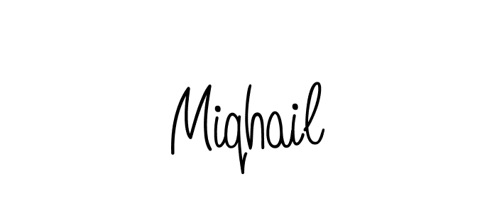 How to make Miqhail signature? Angelique-Rose-font-FFP is a professional autograph style. Create handwritten signature for Miqhail name. Miqhail signature style 5 images and pictures png