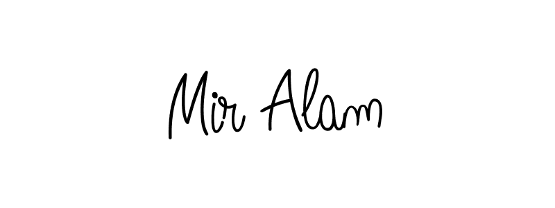 You should practise on your own different ways (Angelique-Rose-font-FFP) to write your name (Mir Alam) in signature. don't let someone else do it for you. Mir Alam signature style 5 images and pictures png