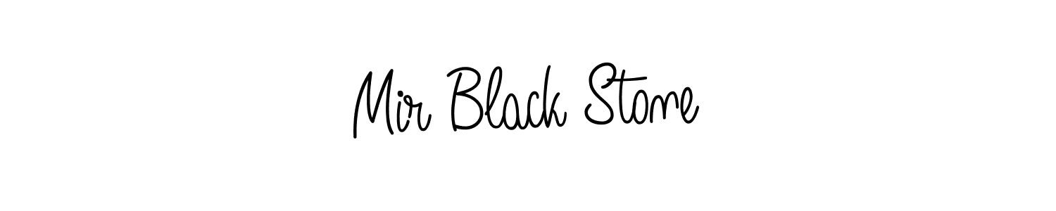 Use a signature maker to create a handwritten signature online. With this signature software, you can design (Angelique-Rose-font-FFP) your own signature for name Mir Black Stone. Mir Black Stone signature style 5 images and pictures png