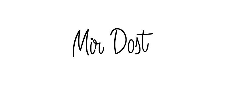 Also we have Mir Dost name is the best signature style. Create professional handwritten signature collection using Angelique-Rose-font-FFP autograph style. Mir Dost signature style 5 images and pictures png