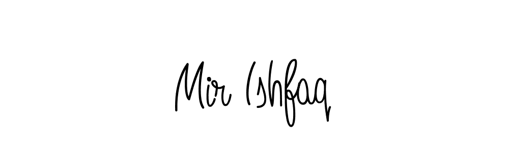 Make a beautiful signature design for name Mir Ishfaq. With this signature (Angelique-Rose-font-FFP) style, you can create a handwritten signature for free. Mir Ishfaq signature style 5 images and pictures png