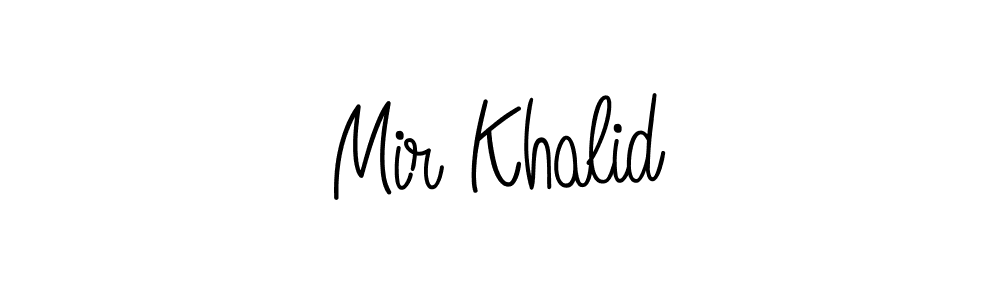 Design your own signature with our free online signature maker. With this signature software, you can create a handwritten (Angelique-Rose-font-FFP) signature for name Mir Khalid. Mir Khalid signature style 5 images and pictures png