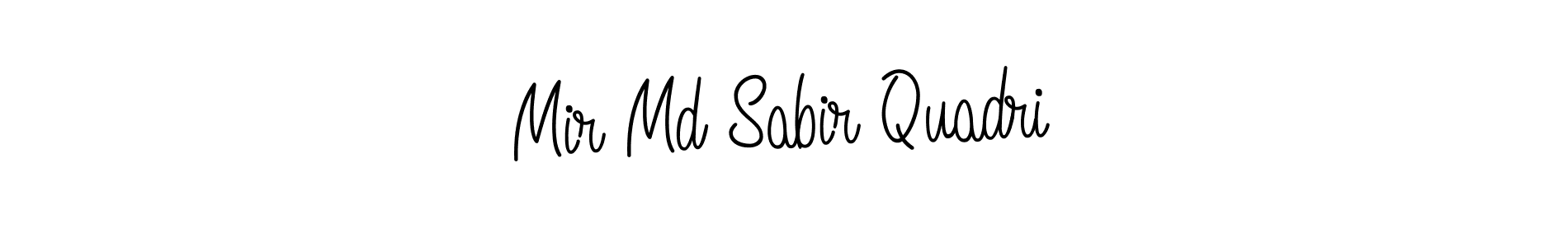 Create a beautiful signature design for name Mir Md Sabir Quadri. With this signature (Angelique-Rose-font-FFP) fonts, you can make a handwritten signature for free. Mir Md Sabir Quadri signature style 5 images and pictures png