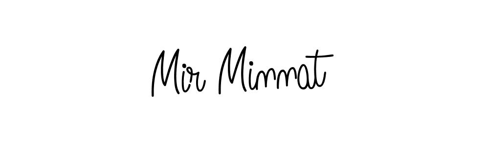 Create a beautiful signature design for name Mir Minnat. With this signature (Angelique-Rose-font-FFP) fonts, you can make a handwritten signature for free. Mir Minnat signature style 5 images and pictures png