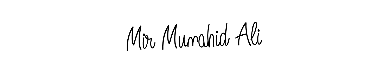 Also You can easily find your signature by using the search form. We will create Mir Munahid Ali name handwritten signature images for you free of cost using Angelique-Rose-font-FFP sign style. Mir Munahid Ali signature style 5 images and pictures png