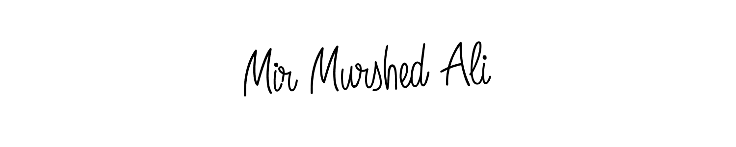 The best way (Angelique-Rose-font-FFP) to make a short signature is to pick only two or three words in your name. The name Mir Murshed Ali include a total of six letters. For converting this name. Mir Murshed Ali signature style 5 images and pictures png