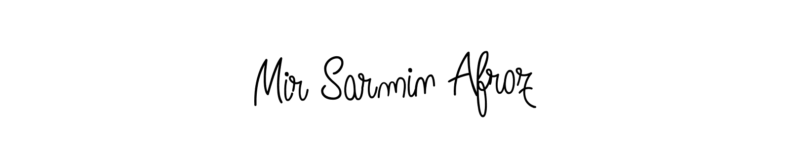 Also we have Mir Sarmin Afroz name is the best signature style. Create professional handwritten signature collection using Angelique-Rose-font-FFP autograph style. Mir Sarmin Afroz signature style 5 images and pictures png