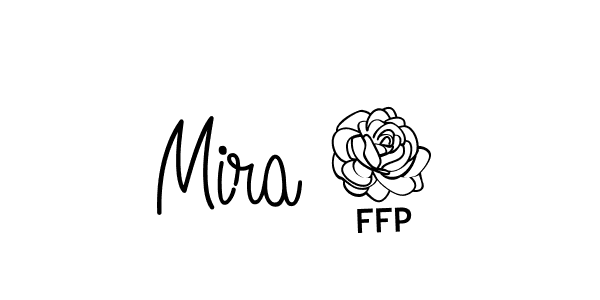 The best way (Angelique-Rose-font-FFP) to make a short signature is to pick only two or three words in your name. The name Mira 8 include a total of six letters. For converting this name. Mira 8 signature style 5 images and pictures png