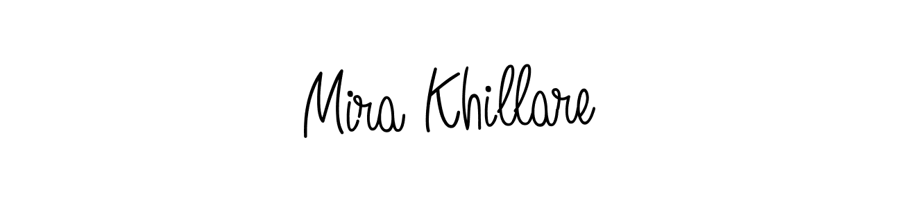 if you are searching for the best signature style for your name Mira Khillare. so please give up your signature search. here we have designed multiple signature styles  using Angelique-Rose-font-FFP. Mira Khillare signature style 5 images and pictures png