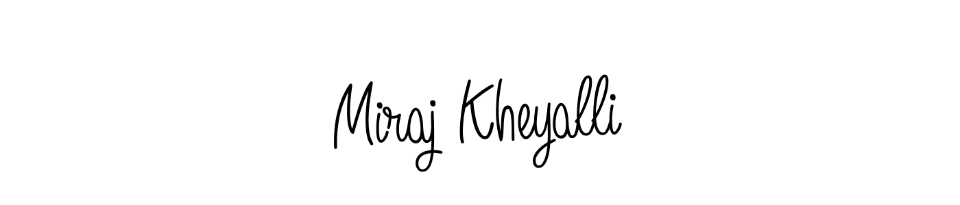 Also we have Miraj Kheyalli name is the best signature style. Create professional handwritten signature collection using Angelique-Rose-font-FFP autograph style. Miraj Kheyalli signature style 5 images and pictures png