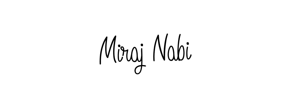 How to make Miraj Nabi name signature. Use Angelique-Rose-font-FFP style for creating short signs online. This is the latest handwritten sign. Miraj Nabi signature style 5 images and pictures png