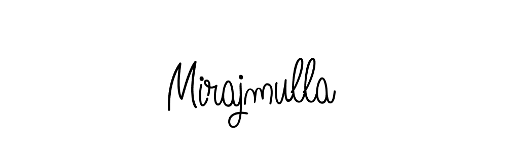 You should practise on your own different ways (Angelique-Rose-font-FFP) to write your name (Mirajmulla) in signature. don't let someone else do it for you. Mirajmulla signature style 5 images and pictures png