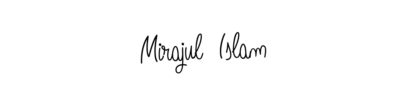 How to make Mirajul  Islam name signature. Use Angelique-Rose-font-FFP style for creating short signs online. This is the latest handwritten sign. Mirajul  Islam signature style 5 images and pictures png