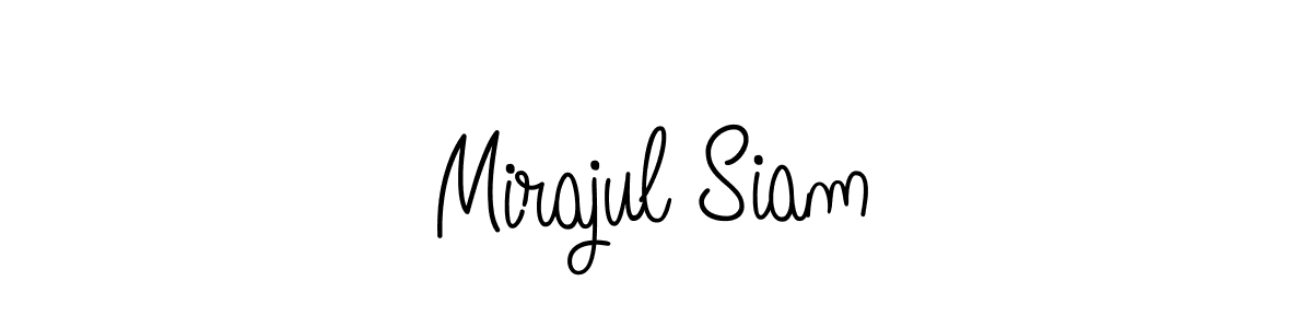 Angelique-Rose-font-FFP is a professional signature style that is perfect for those who want to add a touch of class to their signature. It is also a great choice for those who want to make their signature more unique. Get Mirajul Siam name to fancy signature for free. Mirajul Siam signature style 5 images and pictures png