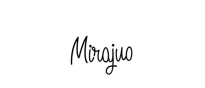 It looks lik you need a new signature style for name Mirajuo. Design unique handwritten (Angelique-Rose-font-FFP) signature with our free signature maker in just a few clicks. Mirajuo signature style 5 images and pictures png