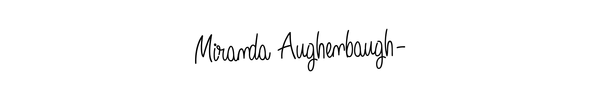 Make a short Miranda Aughenbaugh- signature style. Manage your documents anywhere anytime using Angelique-Rose-font-FFP. Create and add eSignatures, submit forms, share and send files easily. Miranda Aughenbaugh- signature style 5 images and pictures png