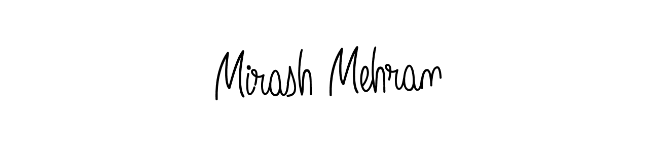 How to make Mirash Mehran name signature. Use Angelique-Rose-font-FFP style for creating short signs online. This is the latest handwritten sign. Mirash Mehran signature style 5 images and pictures png