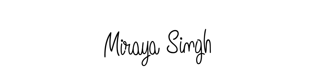 Angelique-Rose-font-FFP is a professional signature style that is perfect for those who want to add a touch of class to their signature. It is also a great choice for those who want to make their signature more unique. Get Miraya Singh name to fancy signature for free. Miraya Singh signature style 5 images and pictures png