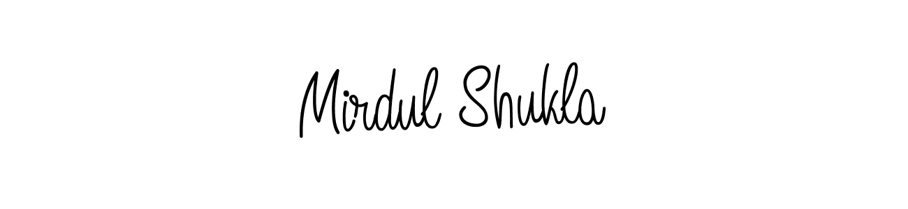 Create a beautiful signature design for name Mirdul Shukla. With this signature (Angelique-Rose-font-FFP) fonts, you can make a handwritten signature for free. Mirdul Shukla signature style 5 images and pictures png