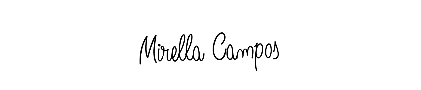 Once you've used our free online signature maker to create your best signature Angelique-Rose-font-FFP style, it's time to enjoy all of the benefits that Mirella Campos name signing documents. Mirella Campos signature style 5 images and pictures png