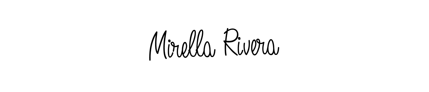 Also we have Mirella Rivera name is the best signature style. Create professional handwritten signature collection using Angelique-Rose-font-FFP autograph style. Mirella Rivera signature style 5 images and pictures png