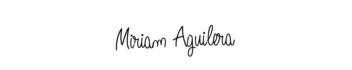 Design your own signature with our free online signature maker. With this signature software, you can create a handwritten (Angelique-Rose-font-FFP) signature for name Miriam Aguilera. Miriam Aguilera signature style 5 images and pictures png