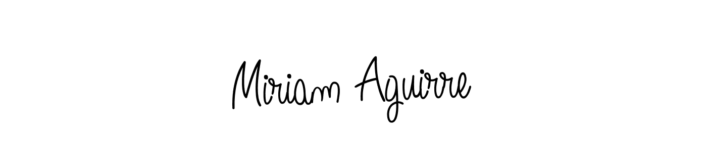 Create a beautiful signature design for name Miriam Aguirre. With this signature (Angelique-Rose-font-FFP) fonts, you can make a handwritten signature for free. Miriam Aguirre signature style 5 images and pictures png