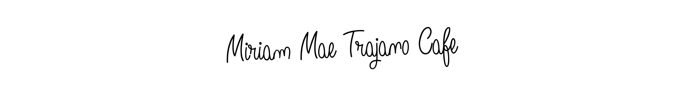 Also You can easily find your signature by using the search form. We will create Miriam Mae Trajano Cafe name handwritten signature images for you free of cost using Angelique-Rose-font-FFP sign style. Miriam Mae Trajano Cafe signature style 5 images and pictures png