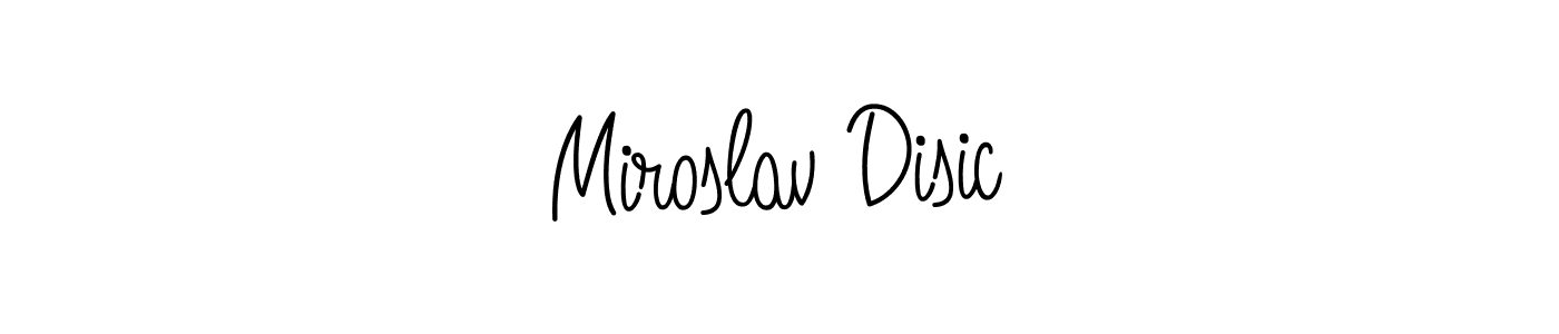 Use a signature maker to create a handwritten signature online. With this signature software, you can design (Angelique-Rose-font-FFP) your own signature for name Miroslav Disic. Miroslav Disic signature style 5 images and pictures png