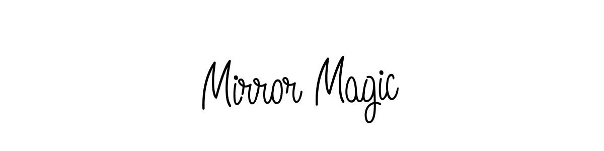 How to make Mirror Magic name signature. Use Angelique-Rose-font-FFP style for creating short signs online. This is the latest handwritten sign. Mirror Magic signature style 5 images and pictures png